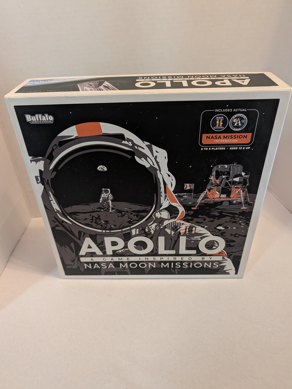 Apollo A Game Inspired By NASA Moon Missions Board Game 2020 Buffalo Game SEALED
